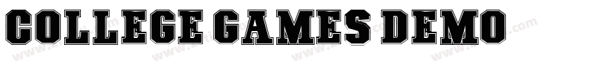 College Games Demo字体转换